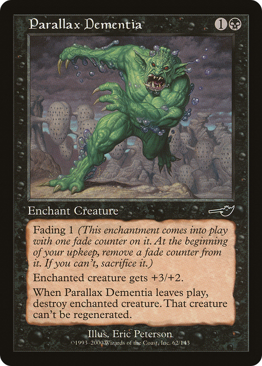 Parallax Dementia (NMS-062) [Nemesis] Foil MTG Single Wizards of the Coast