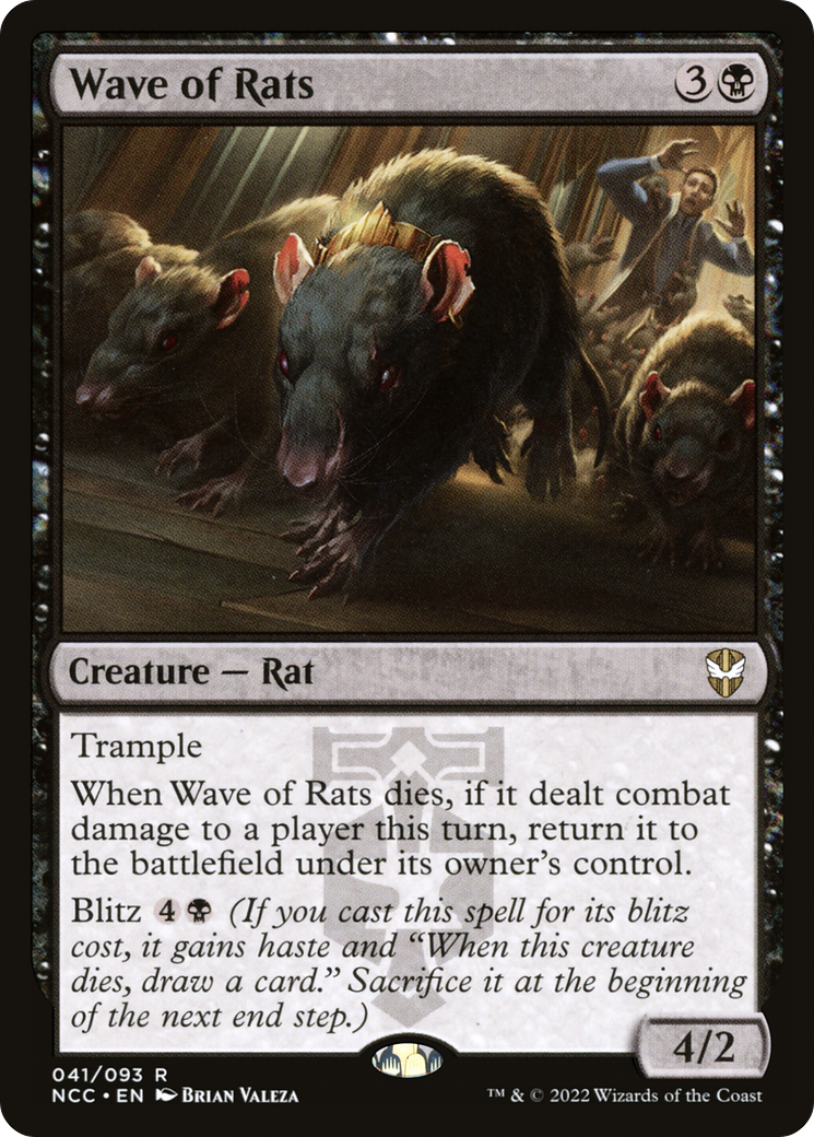 Wave of Rats (NCC-041) [New Capenna Commander] MTG Single Wizards of the Coast