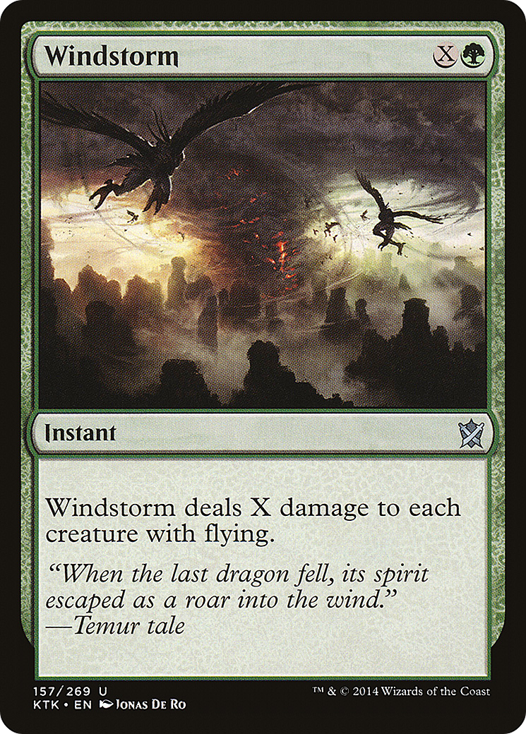 Windstorm (KTK-157) [Khans of Tarkir] Foil MTG Single Wizards of the Coast