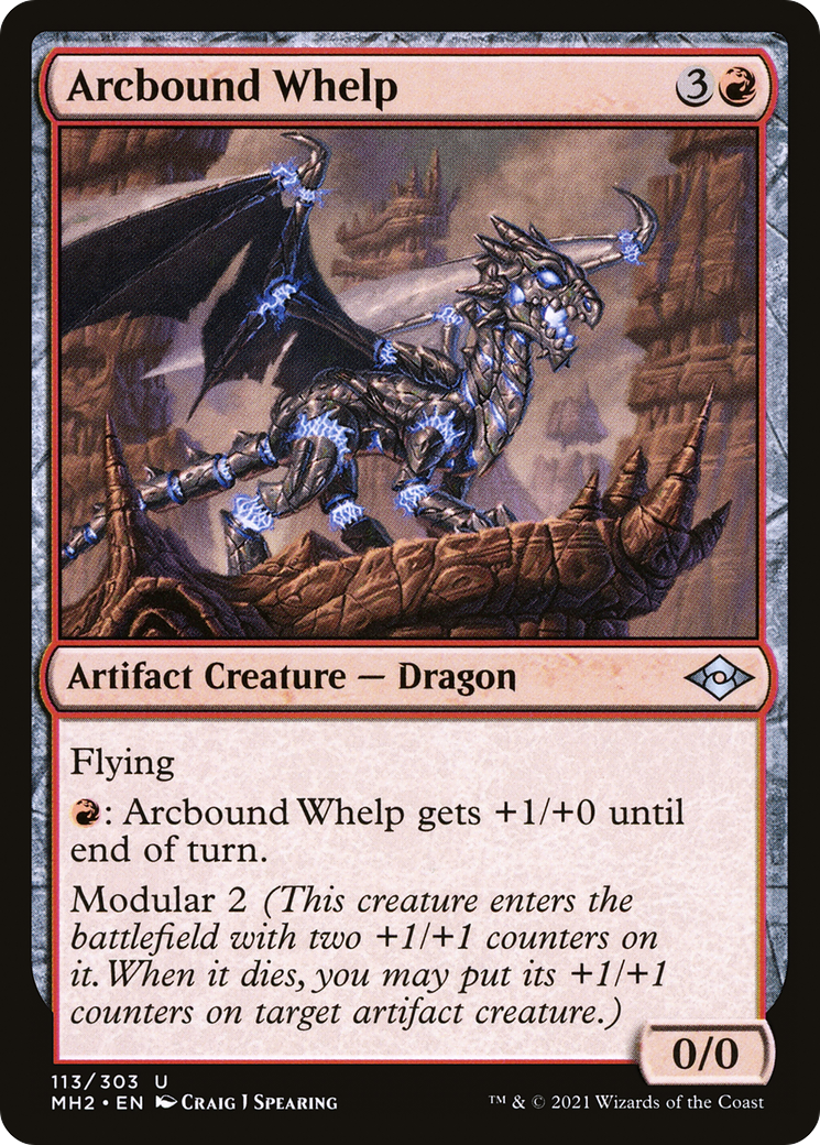 Arcbound Whelp (MH2-113) [Modern Horizons 2] Foil MTG Single Wizards of the Coast
