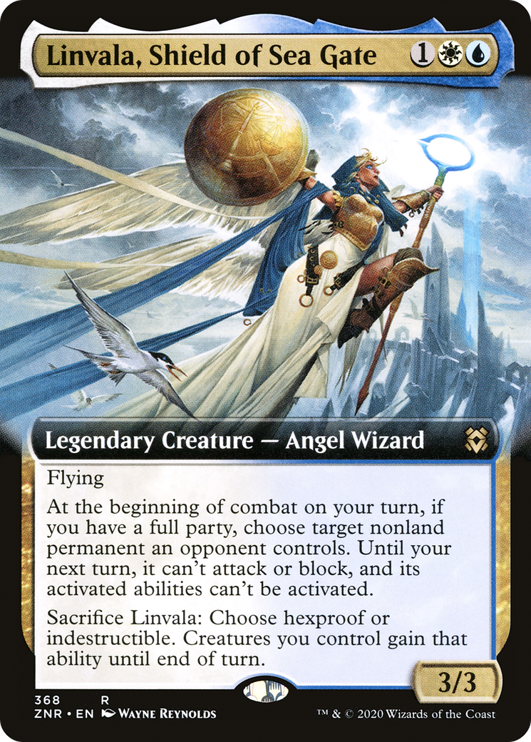Linvala, Shield of Sea Gate (ZNR-368) [Zendikar Rising] (Extended Art) MTG Single Wizards of the Coast