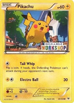 Pikachu - 20/108 (Build-A-Bear Workshop Exclusive) [Misc: Cards & Products] Pokemon Single Pokémon
