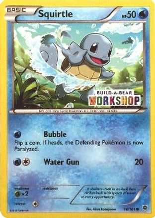 Squirtle - 14/101 (Build-A-Bear Workshop Exclusive) [Misc: Cards & Products] Pokemon Single Pokémon