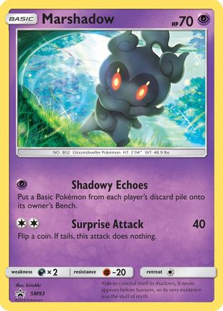 Marshadow SM93/248 Holofoil [SM: Black Star Promos] Pokemon Single Pokémon