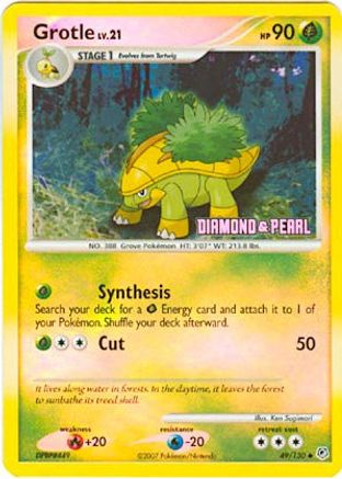 Grotle - 49/130 [Diamond & Pearl] () Reverse Holofoil [Promos: Burger King Promos] Pokemon Single Pokémon