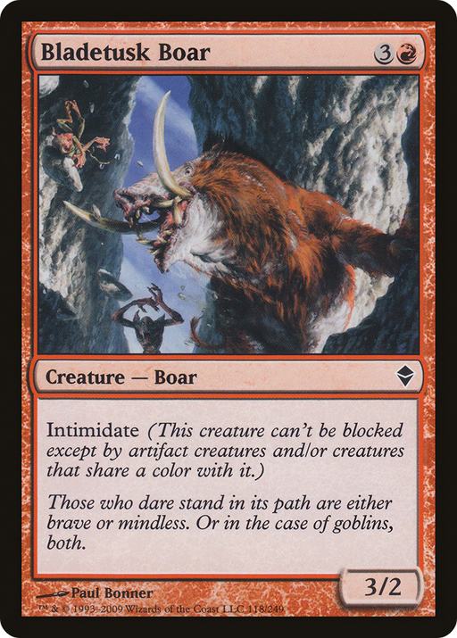 Bladetusk Boar (ZEN-118) [Zendikar] MTG Single Wizards of the Coast