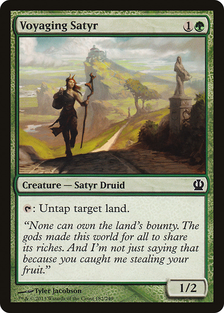 Voyaging Satyr (THS-182) [Theros] MTG Single Wizards of the Coast