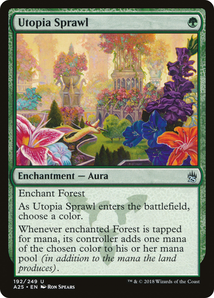 Utopia Sprawl (A25-192) [Masters 25] MTG Single Wizards of the Coast