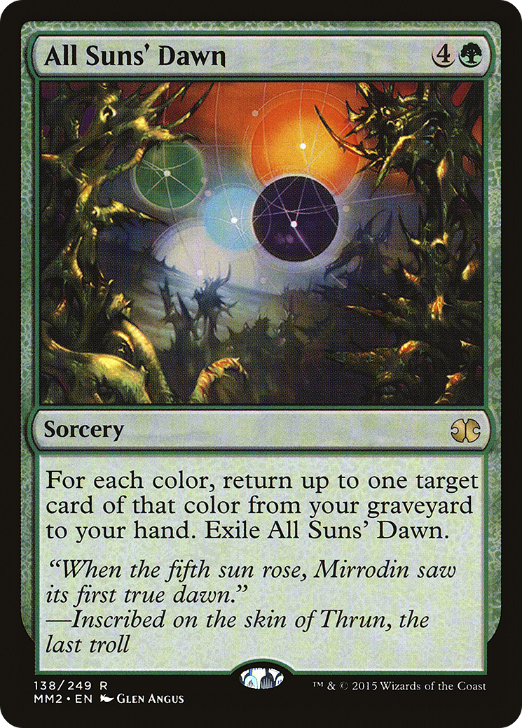 All Suns' Dawn (MM2-138) [Modern Masters 2015] Foil MTG Single Wizards of the Coast