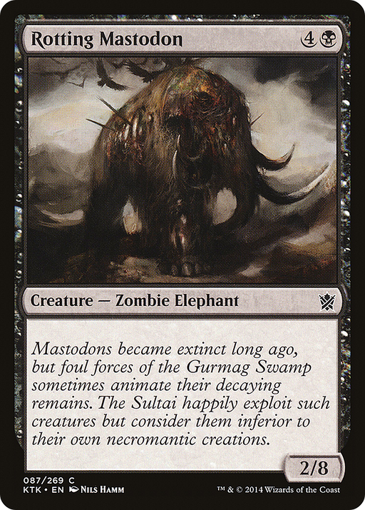 Rotting Mastodon (KTK-087) [Khans of Tarkir] MTG Single Wizards of the Coast