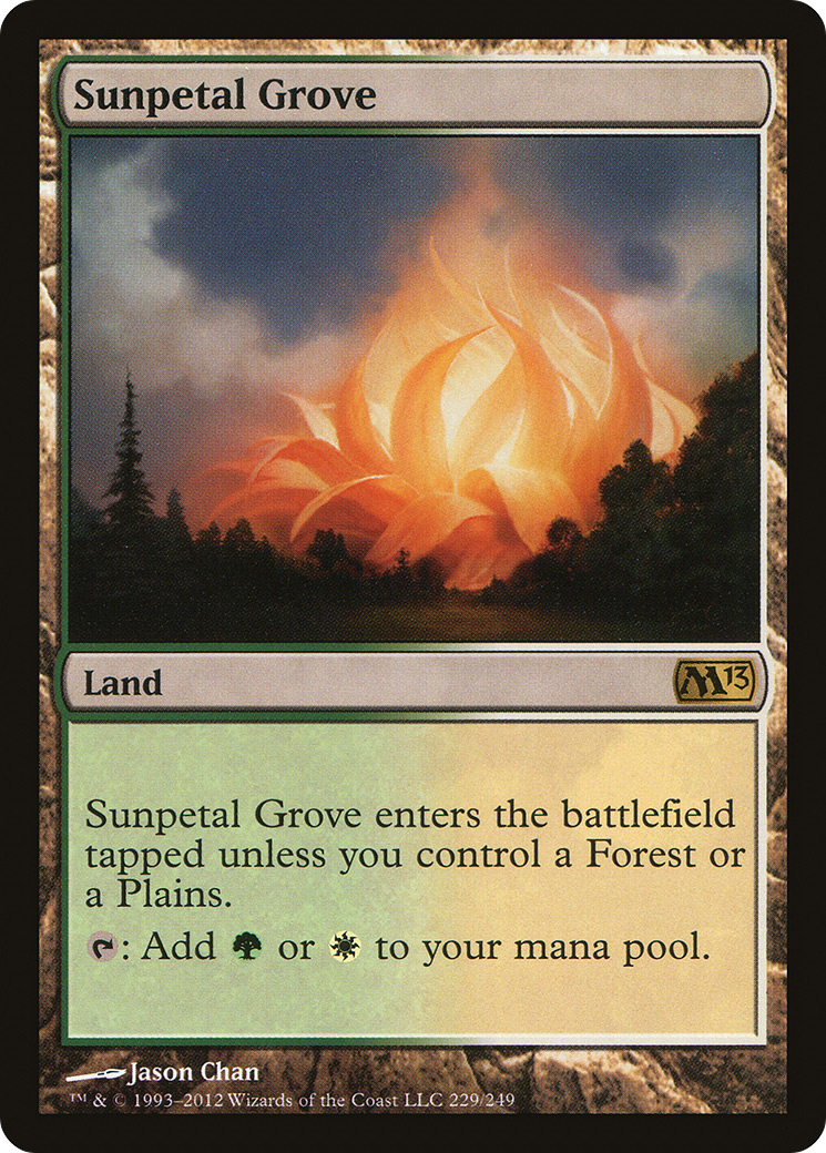 Sunpetal Grove (M13-229) [Magic 2013] Foil MTG Single Wizards of the Coast