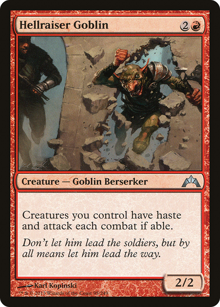 Hellraiser Goblin (GTC-095) [Gatecrash] MTG Single Wizards of the Coast