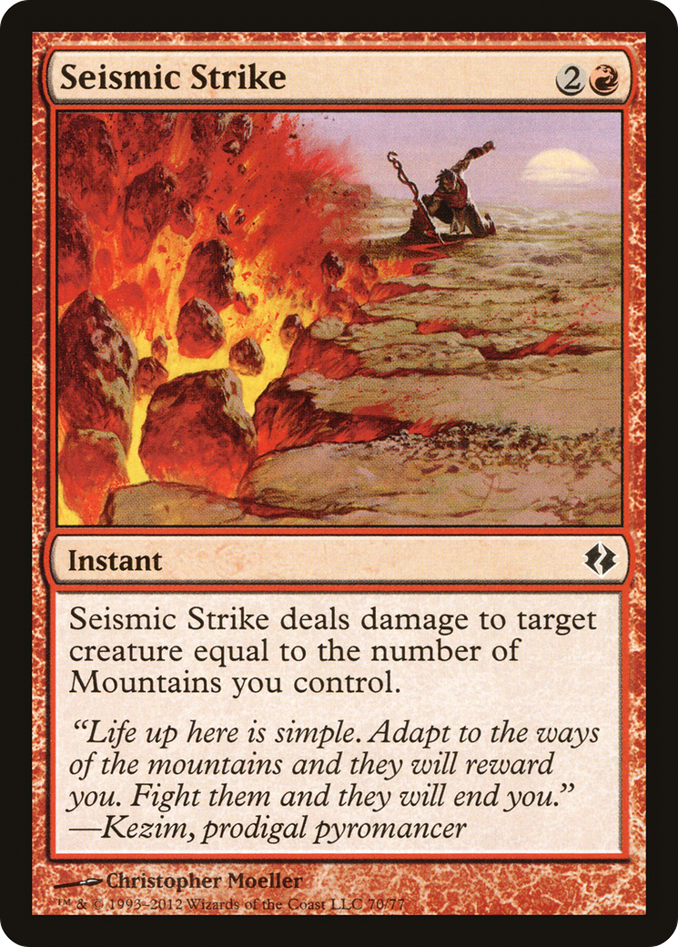 Seismic Strike (DDI-070) [Misc] Duel Decks: Venser vs. Koth MTG Single Wizards of the Coast