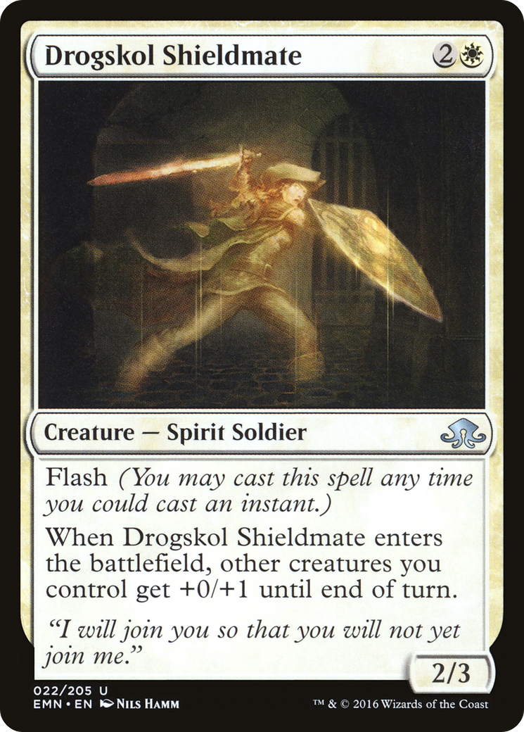 Drogskol Shieldmate (EMN-022) [Eldritch Moon] MTG Single Wizards of the Coast