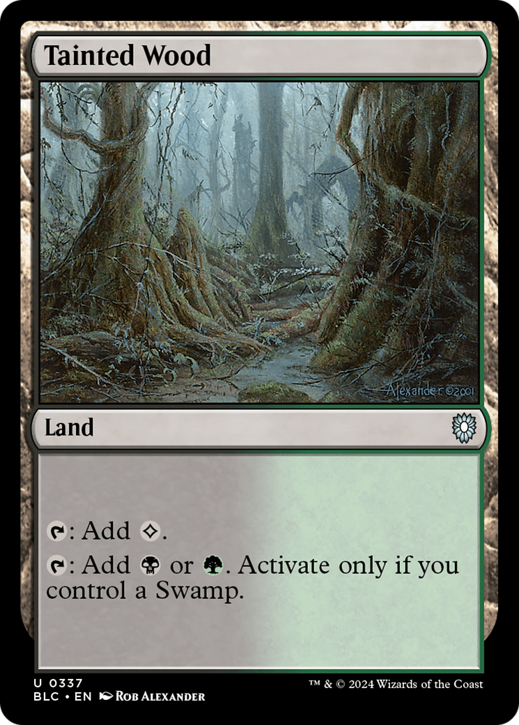 Tainted Wood (BLC-337) [Bloomburrow Commander] MTG Single Wizards of the Coast