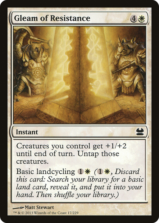 Gleam of Resistance (MMA-017) [Modern Masters] MTG Single Modern Masters