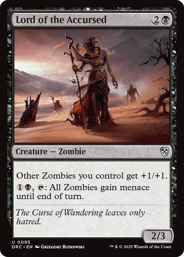 Lord of the Accursed (DRC-095) [Commander: Aetherdrift] MTG Single Wizards of the Coast