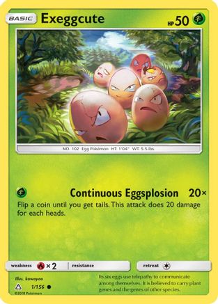 Exeggcute (/156) Reverse Holofoil [SM: Ultra Prism] Pokemon Single Pokémon