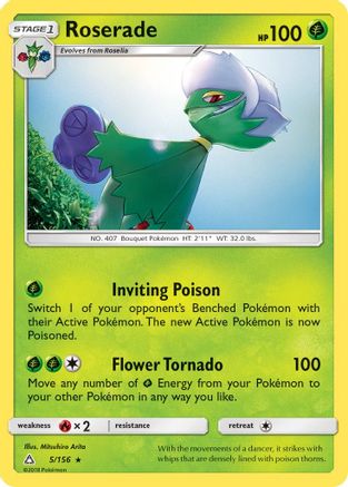 Roserade (/156) [SM: Ultra Prism] Pokemon Single Pokémon