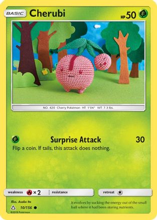 Cherubi (10/156) [SM: Ultra Prism] Pokemon Single Pokémon