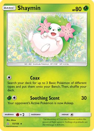 Shaymin (15/156) Reverse Holofoil [SM: Ultra Prism] Pokemon Single Pokémon