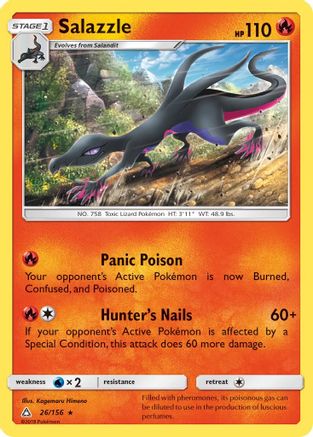 Salazzle (/156) Reverse Holofoil [SM: Ultra Prism] Pokemon Single Pokémon