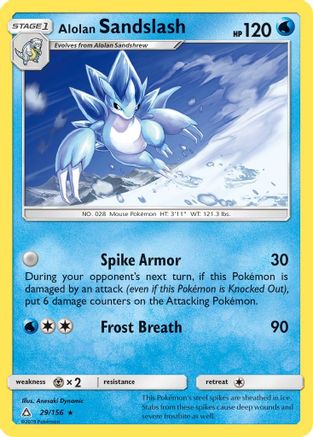 Alolan Sandslash (29/156) - [SM: Ultra Prism] Reverse Holofoil Pokemon Single Pokémon
