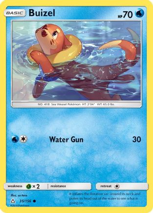 Buizel (35/156) Reverse Holofoil [SM: Ultra Prism] Pokemon Single Pokémon