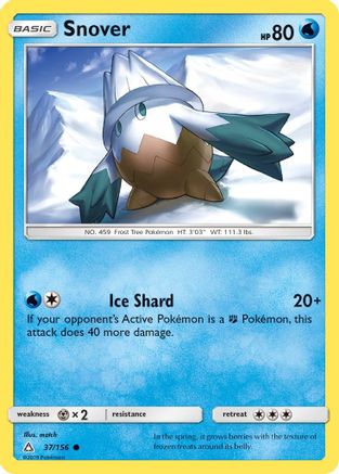 Snover (/156) Reverse Holofoil [SM: Ultra Prism] Pokemon Single Pokémon