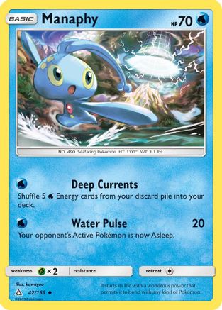 Manaphy (42/156) [SM: Ultra Prism] Pokemon Single Pokémon