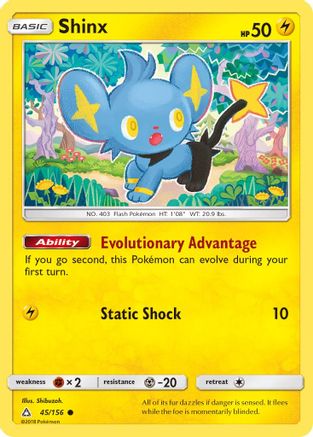 Shinx (45/156) [SM: Ultra Prism] Pokemon Single Pokémon