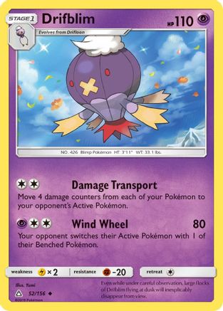 Drifblim (/156) [SM: Ultra Prism] Pokemon Single Pokémon