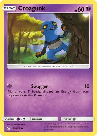 Croagunk (56/156) [SM: Ultra Prism] Pokemon Single Pokémon