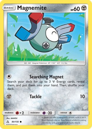 Magnemite (80) (/156) Reverse Holofoil [SM: Ultra Prism] Pokemon Single Pokémon