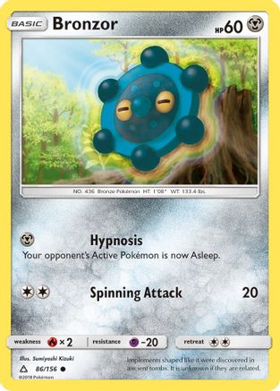 Bronzor (86/156) [SM: Ultra Prism] Pokemon Single Pokémon