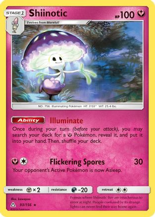 Shiinotic (93/156) Reverse Holofoil [SM: Ultra Prism] Pokemon Single Pokémon