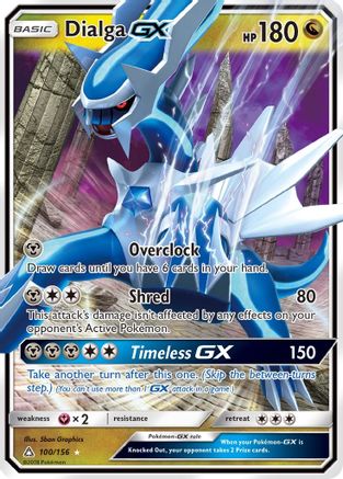 Dialga GX (100/156) Holofoil [SM: Ultra Prism] Pokemon Single Pokémon