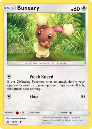 Buneary (106/156) [SM: Ultra Prism] Pokemon Single Pokémon