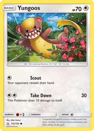 Yungoos (/156) Reverse Holofoil [SM: Ultra Prism] Pokemon Single Pokémon