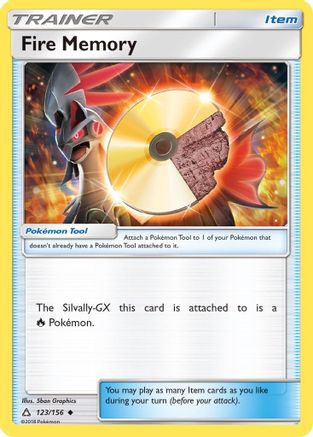 Fire Memory (123/156) - [SM: Ultra Prism] Reverse Holofoil Pokemon Single Pokémon