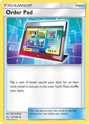 Order Pad (131/156) [SM: Ultra Prism] Pokemon Single Pokémon