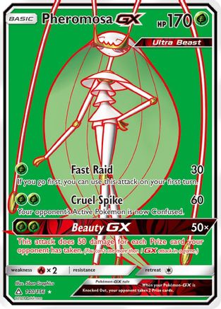 Pheromosa GX (Full Art) (/156) Holofoil [SM: Ultra Prism] Pokemon Single Pokémon