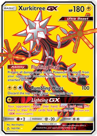 Xurkitree GX (Full Art) (/156) Holofoil [SM: Ultra Prism] Pokemon Single Pokémon