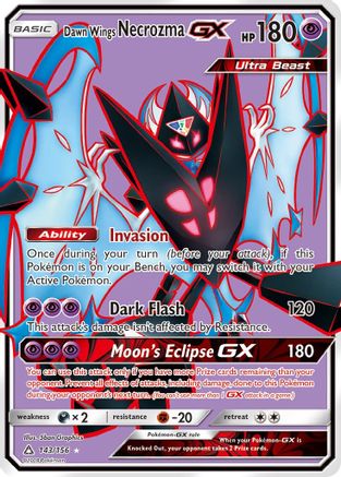 Dawn Wings Necrozma GX (Full Art) (/156) Holofoil [SM: Ultra Prism] Pokemon Single Pokémon