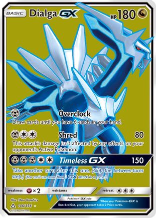 Dialga GX (Full Art) (/156) Holofoil [SM: Ultra Prism] Pokemon Single Pokémon