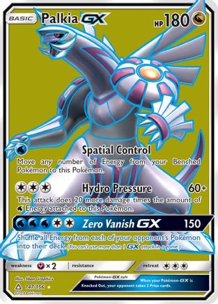 Palkia GX (Full Art) (/156) Holofoil [SM: Ultra Prism] Pokemon Single Pokémon