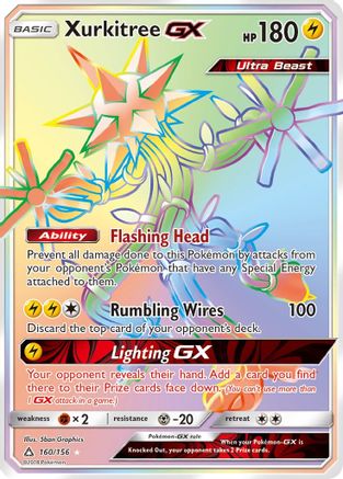 Xurkitree GX (Secret Rare) (/156) Holofoil [SM: Ultra Prism] Pokemon Single Pokémon