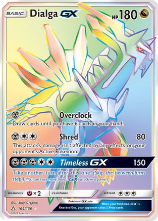 Dialga GX (Secret Rare) (/156) Holofoil [SM: Ultra Prism] Pokemon Single Pokémon