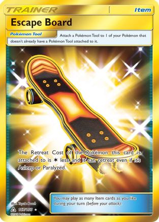 Escape Board (Secret Rare) 167/156 Holofoil [SM: Ultra Prism] Pokemon Single Pokémon