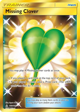 Missing Clover (Secret Rare) (/156) Holofoil [SM: Ultra Prism] Pokemon Single Pokémon
